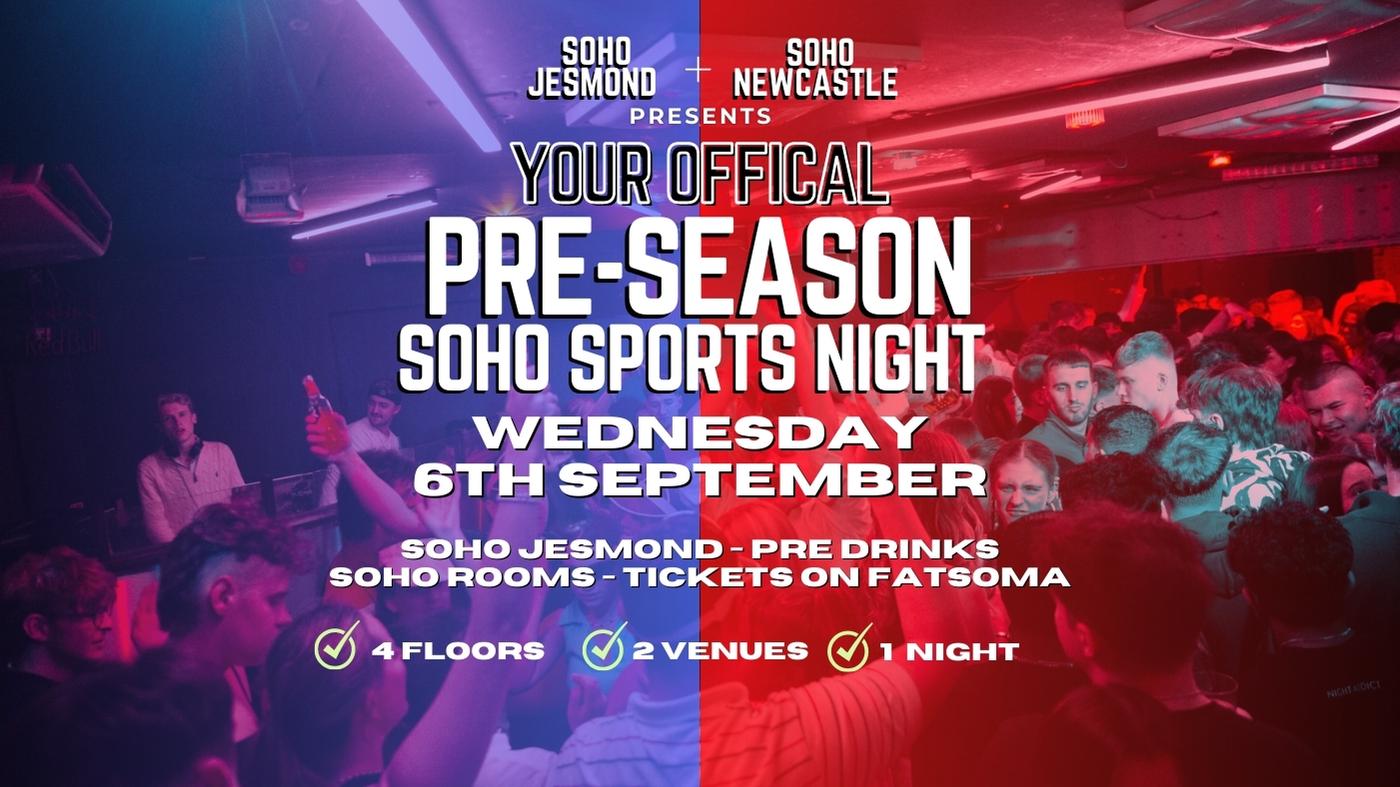 The Official Soho Sports Night: Preseason Edition 2023 | Wed 6th September