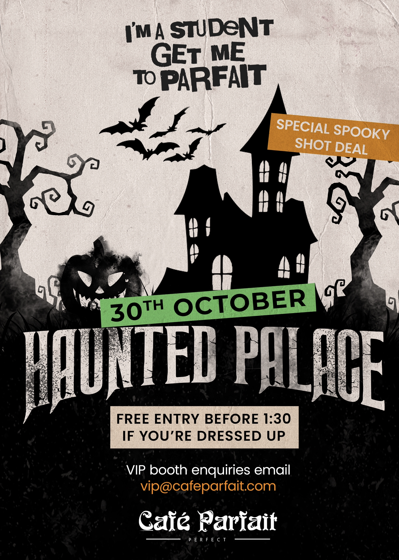 I’m a student get me to parfait : Haunted palace