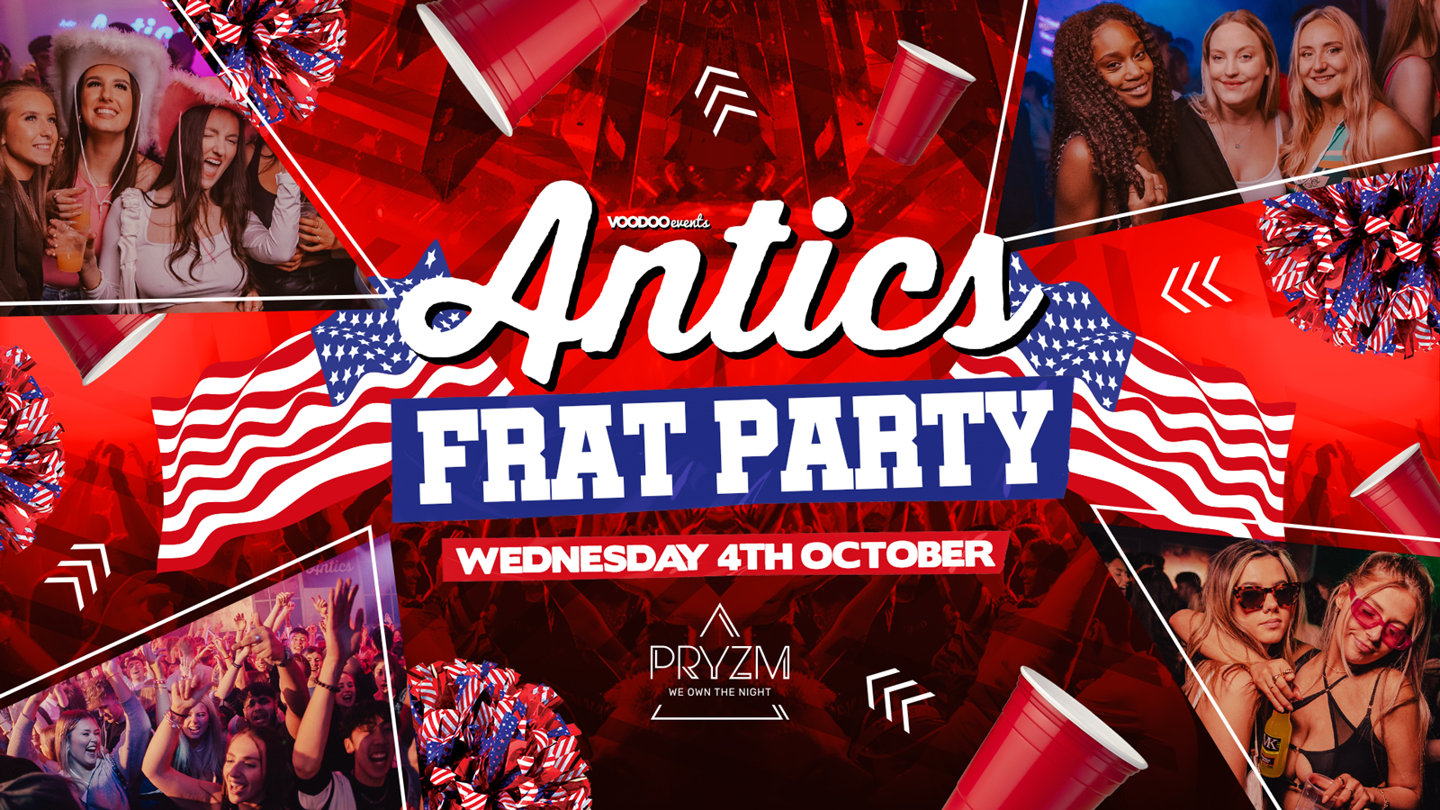 Antics at PRYZM Leeds FRAT PARTY – 4th October