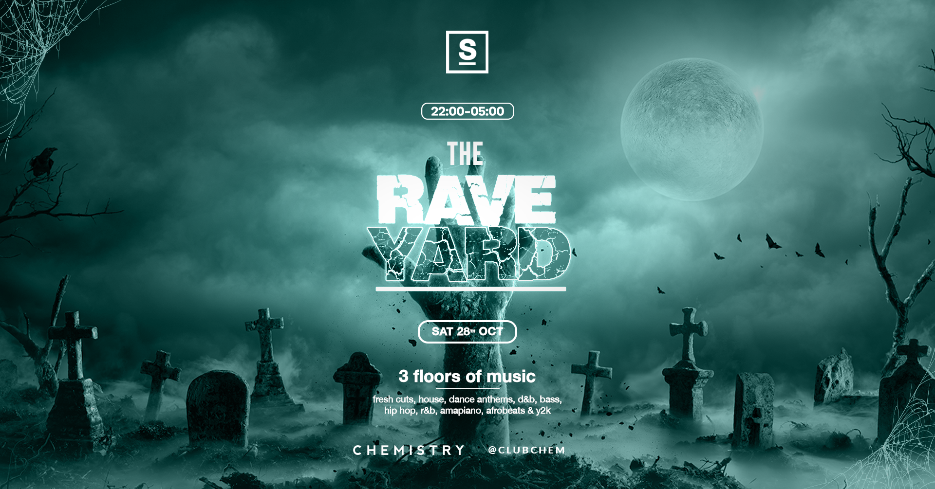 THE RAVE YARD | CHEMISTRY HALLOWEEN | SATURDAY 28TH OCTOBER *90% of tickets already sold*