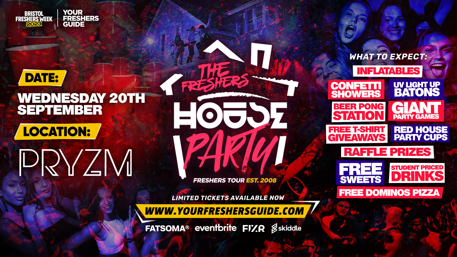 Project X Freshers House Party | Bristol Freshers 2023 – LIMITED TICKETS REMAINING ⚠️