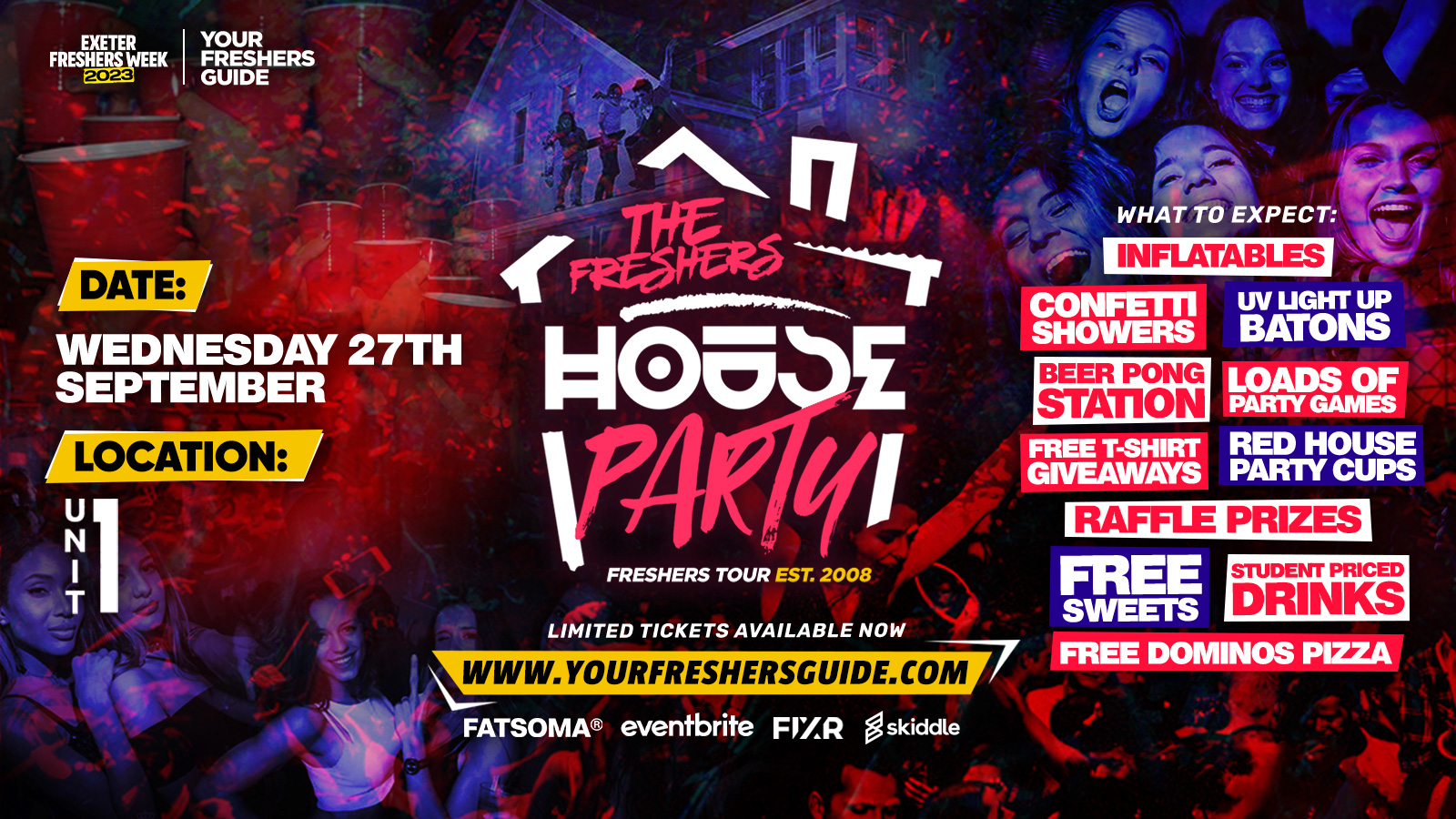 The Project X Freshers House Party | Exeter Freshers 2023 – Under 100 Tickets Remaining! ⚠️