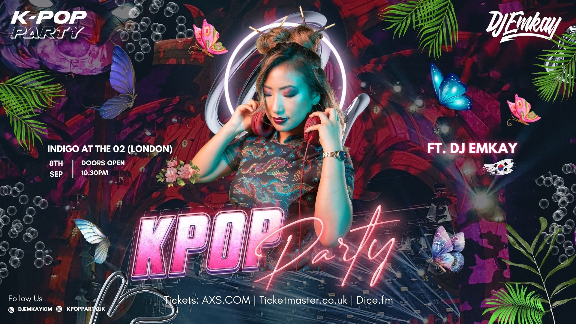 K-Pop Party with DJ EMKAY | Friday 8th September – Indigo at The O2 London