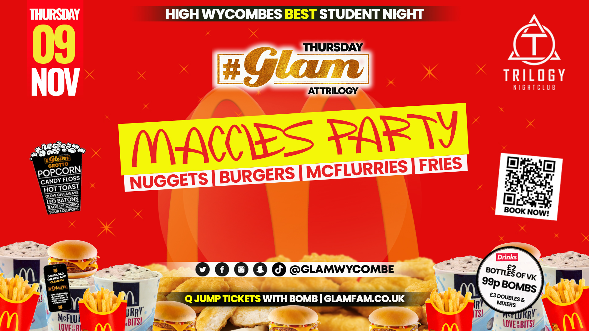 Glam High Wycombe |  Maccies Takeover!