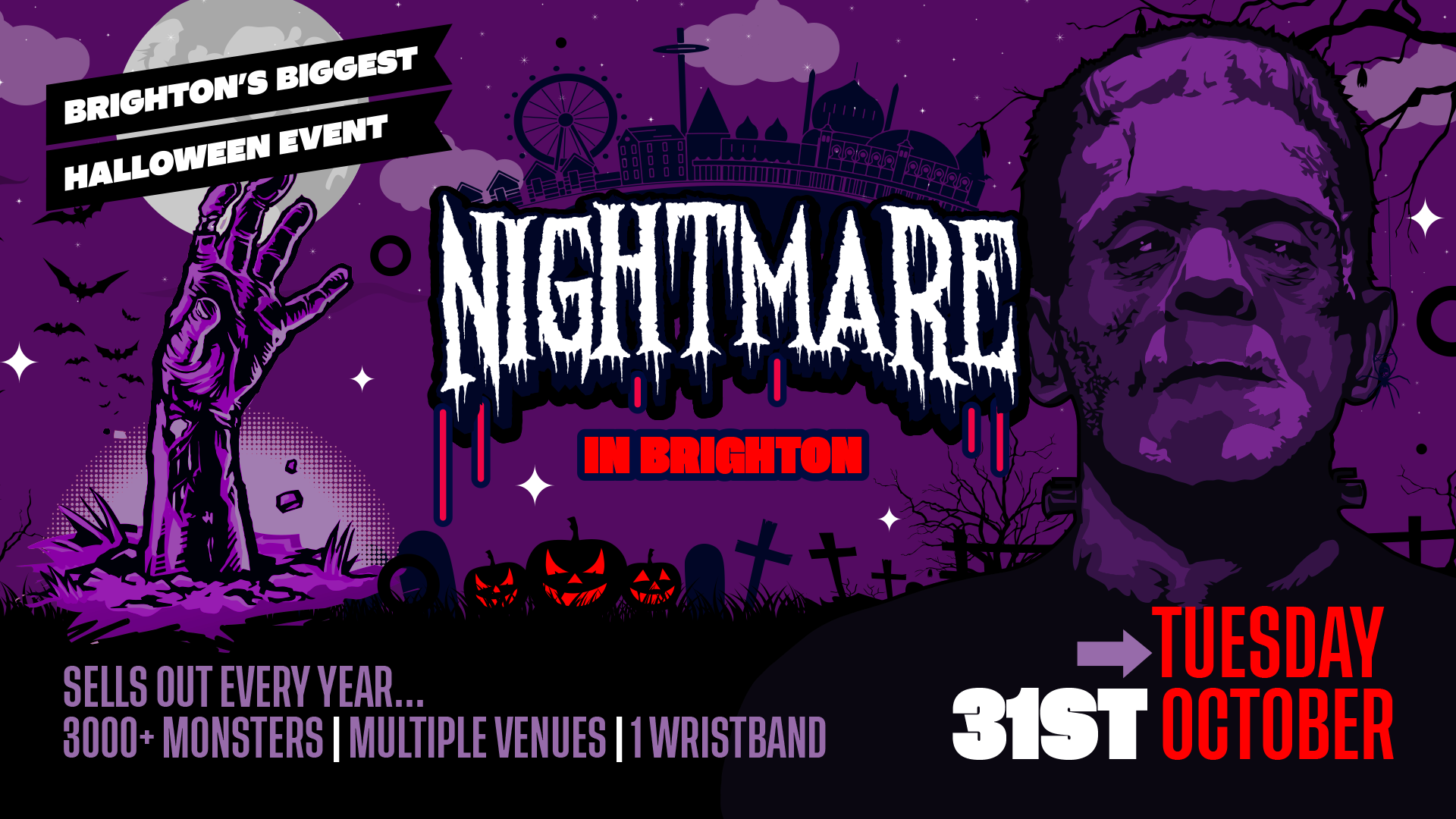 Nightmare in Brighton 2023 | Brighton’s Biggest Multi-Venue Halloween Event