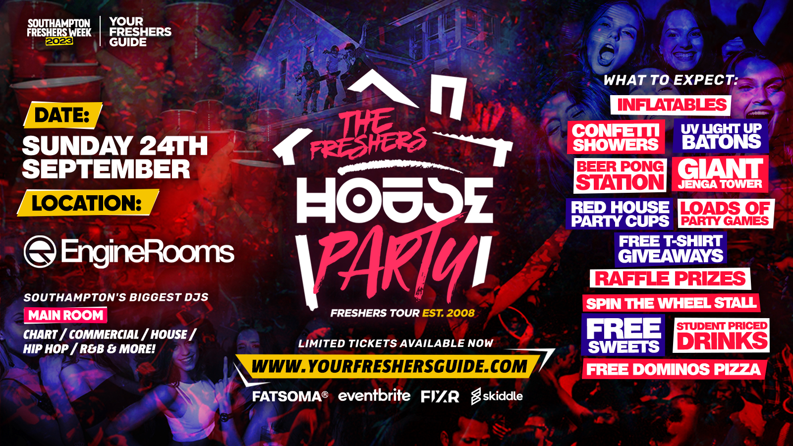 The Project X Freshers House Party | Southampton Freshers 2023 – Last 50 Tickets!