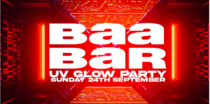 Baa Bar Freshers UV Glow Party