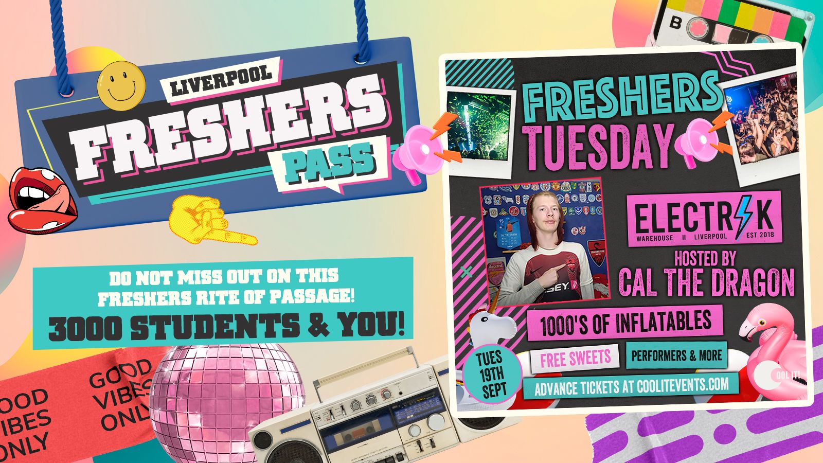 DAY 3 – OFFICIAL – EVENT 2 – Freshers Tuesday hosted by CAL THE DRAGON