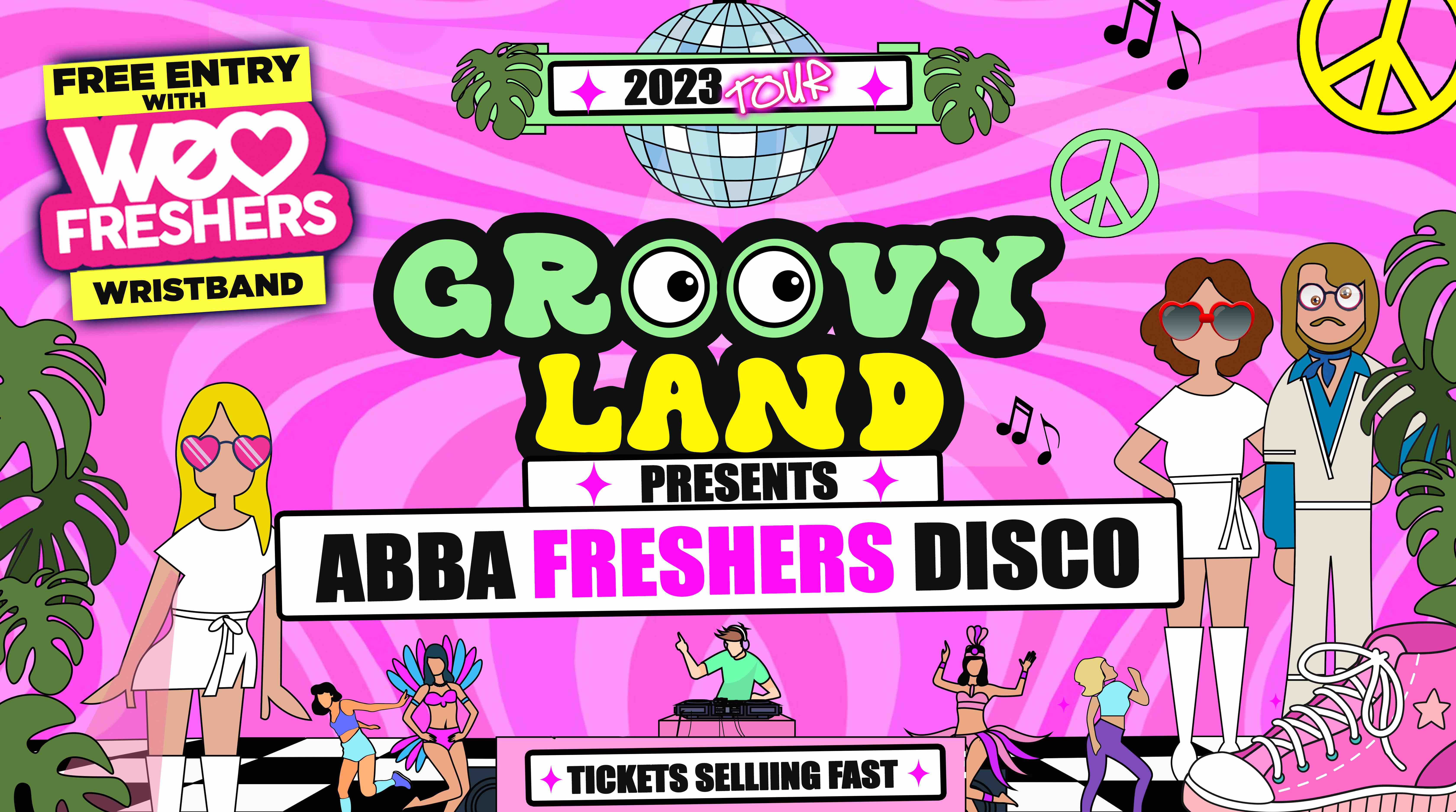 GROOVYLAND UNI OF MANCHESTER (UOM) FRESHERS 🪩  🎉 ☮️  THE ULTIMATE FUNKY FRESHERS DISCO ☮️ 2023 + FREE FUNKY SUNGLASSES