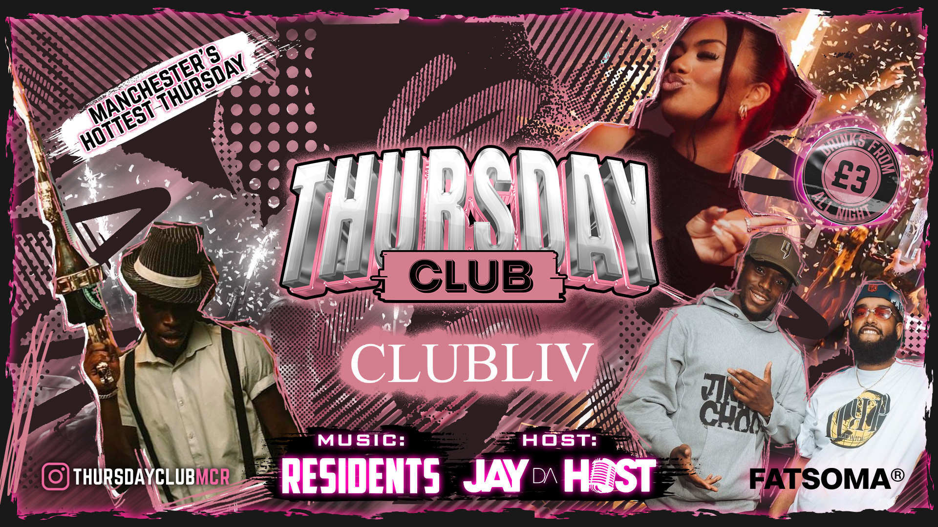 THURSDAY CLUB @ CLUB LIV – MCR’s BEST THURSDAY 6 YEARS RUNNING 🔥 DRINK OFFERS ALL NIGHT !! FREE ENTRY 🎟