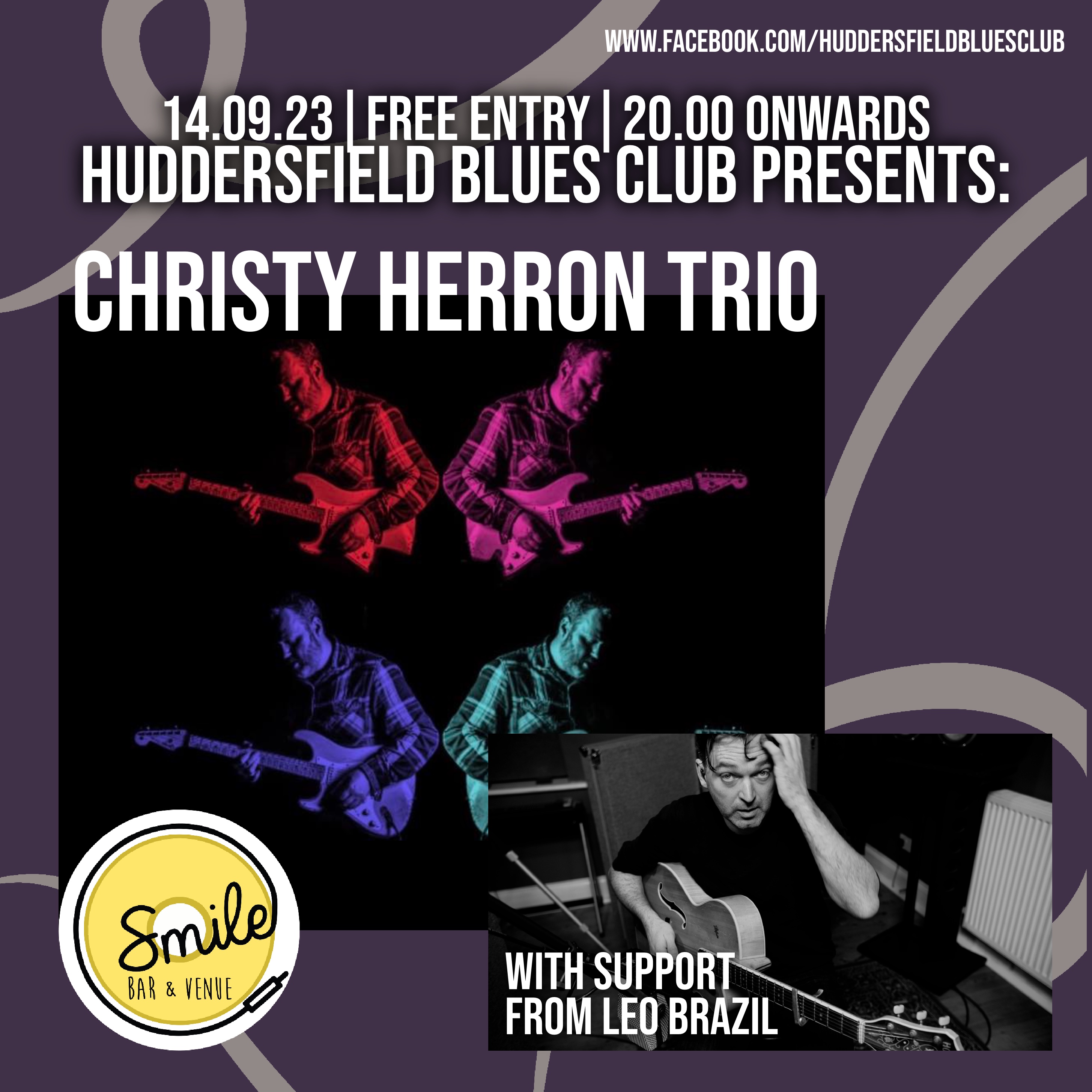 CHRISTY HERRON TRIO + LEO BRAZIL at the Huddersfield Blues Club.