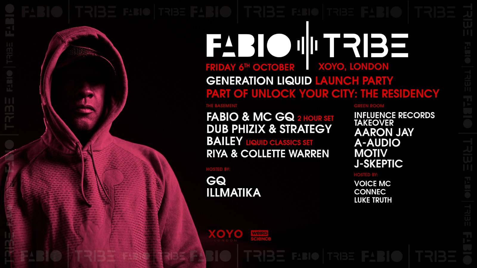 Fabio presents… TRIBE (Generation Liquid Album Launch) : London
