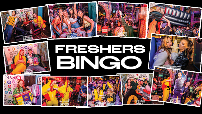 FRESHERS BINGO At Einstein, Concert Square – WIN CASH PRIZES / WIN DRINKS / WIN BIG PRIZES / WIN STUPID PRIZES – HARRY STYLES ROUND