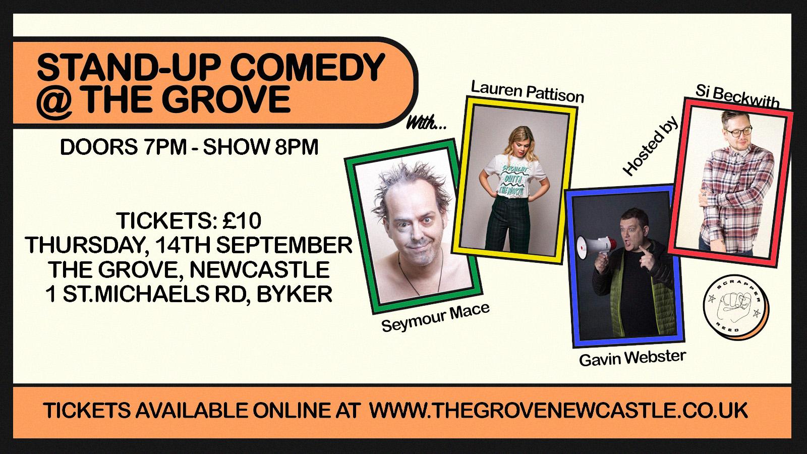 SCRAPPER REED PRESENTS… STAND-UP COMEDY @ THE GROVE