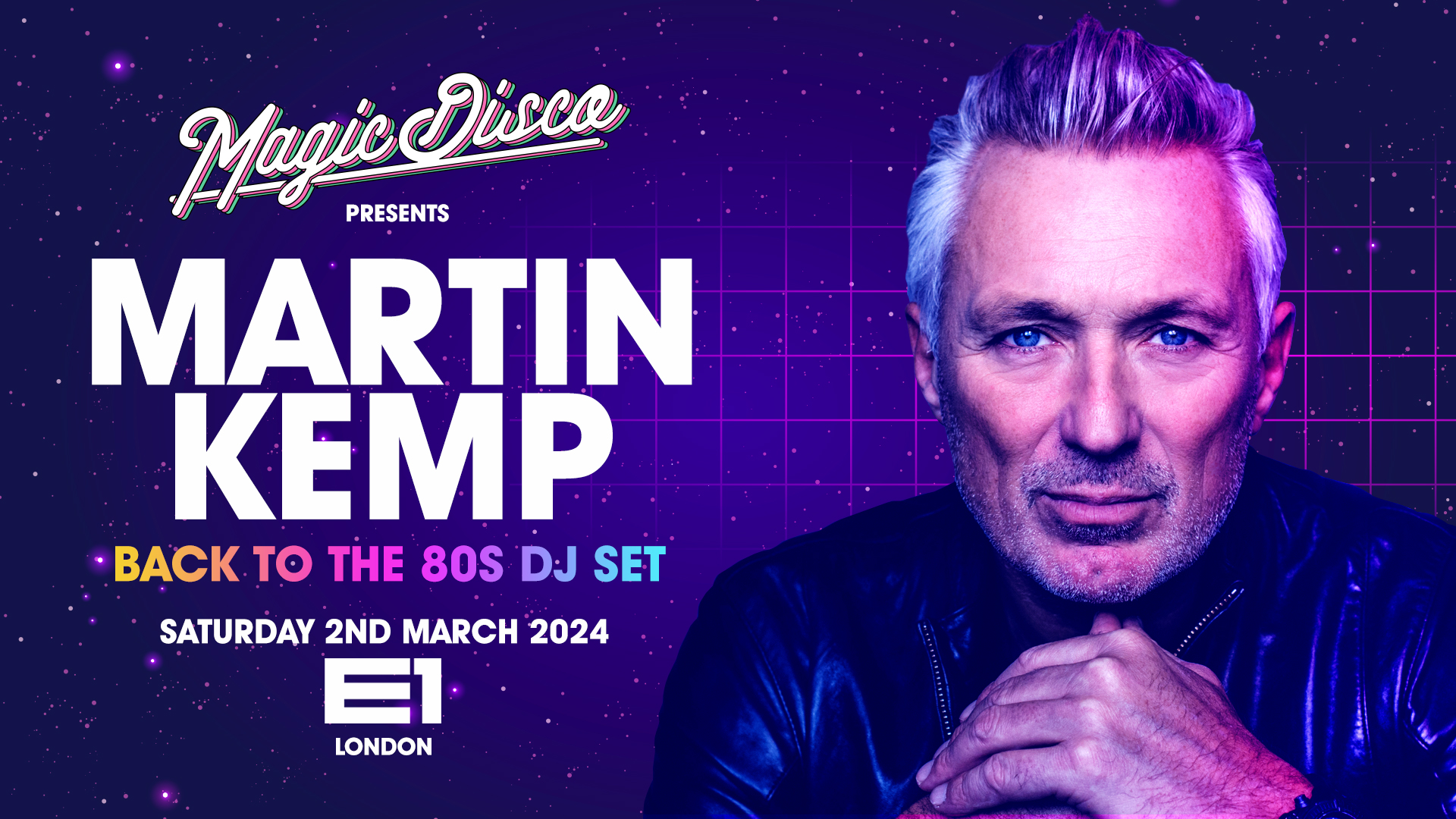 Martin Kemp Live DJ set – Back to the 80’s – London