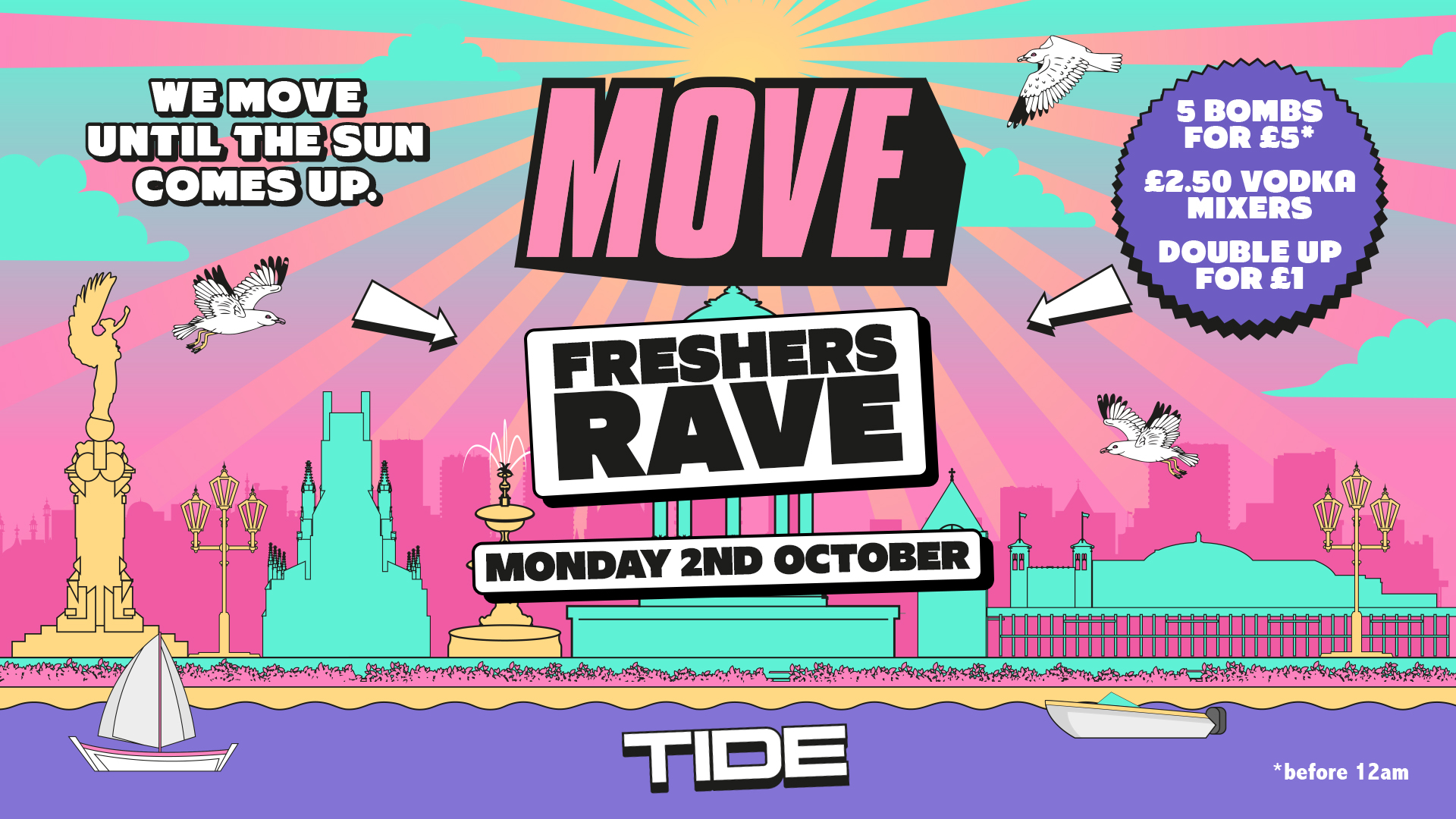 MOVE. x Freshers Rave | 5 Bombs for £5 | FREE with AAA Pass