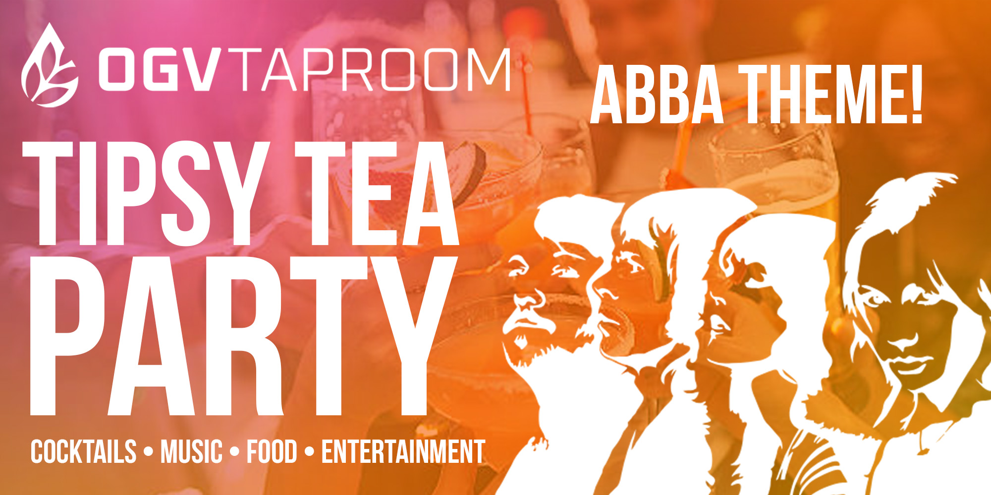 Tipsy Tea Party Abba Theme At Ogv Taproom Aberdeen On 12th Aug 2023