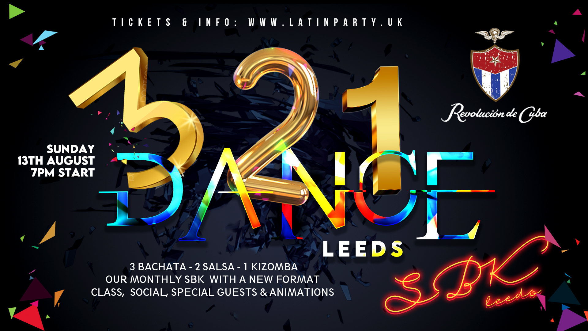 321 Dance – SBK LEEDS  | Sunday 13th August