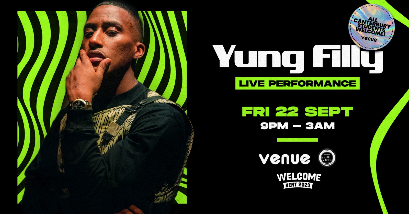 YUNG FILLY live performance at The Venue – TICKETS AVAILABLE ON THE DOOR!