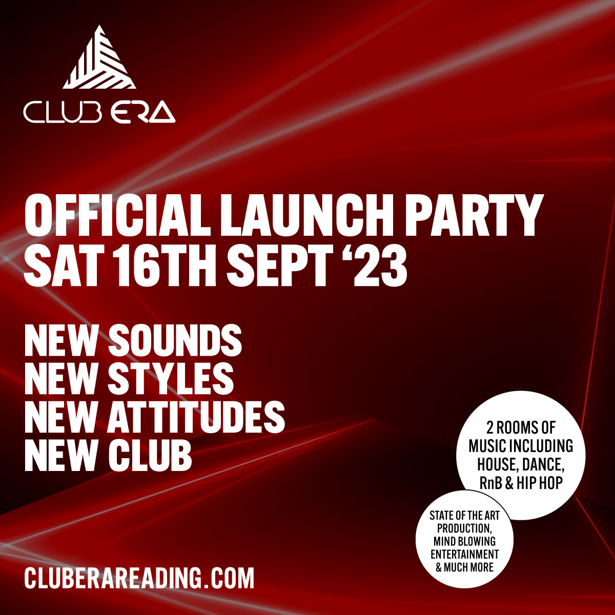 TICKETS ON SALE NOW – CLUB ERA LAUNCH PARTY (SOLD OUT)