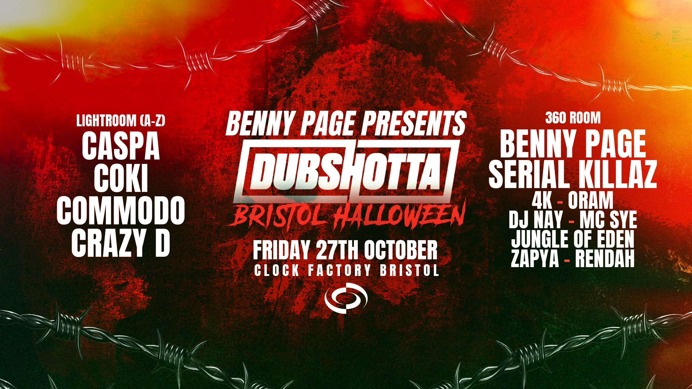 JUNGLE / 140 FREE RAVE HALLOWEEN: BENNY PAGE, SERIAL KILLAZ!