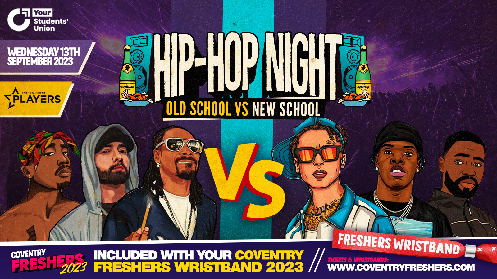 Hip Hop Night – Old School vs New School | Official Coventry Freshers 2023