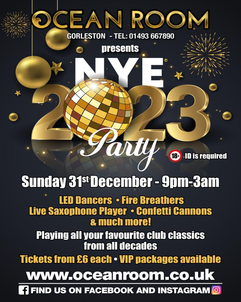 NEW YEARS EVE SPECTACULAR OCEAN ROOM at Ocean Room Entertainment Ltd