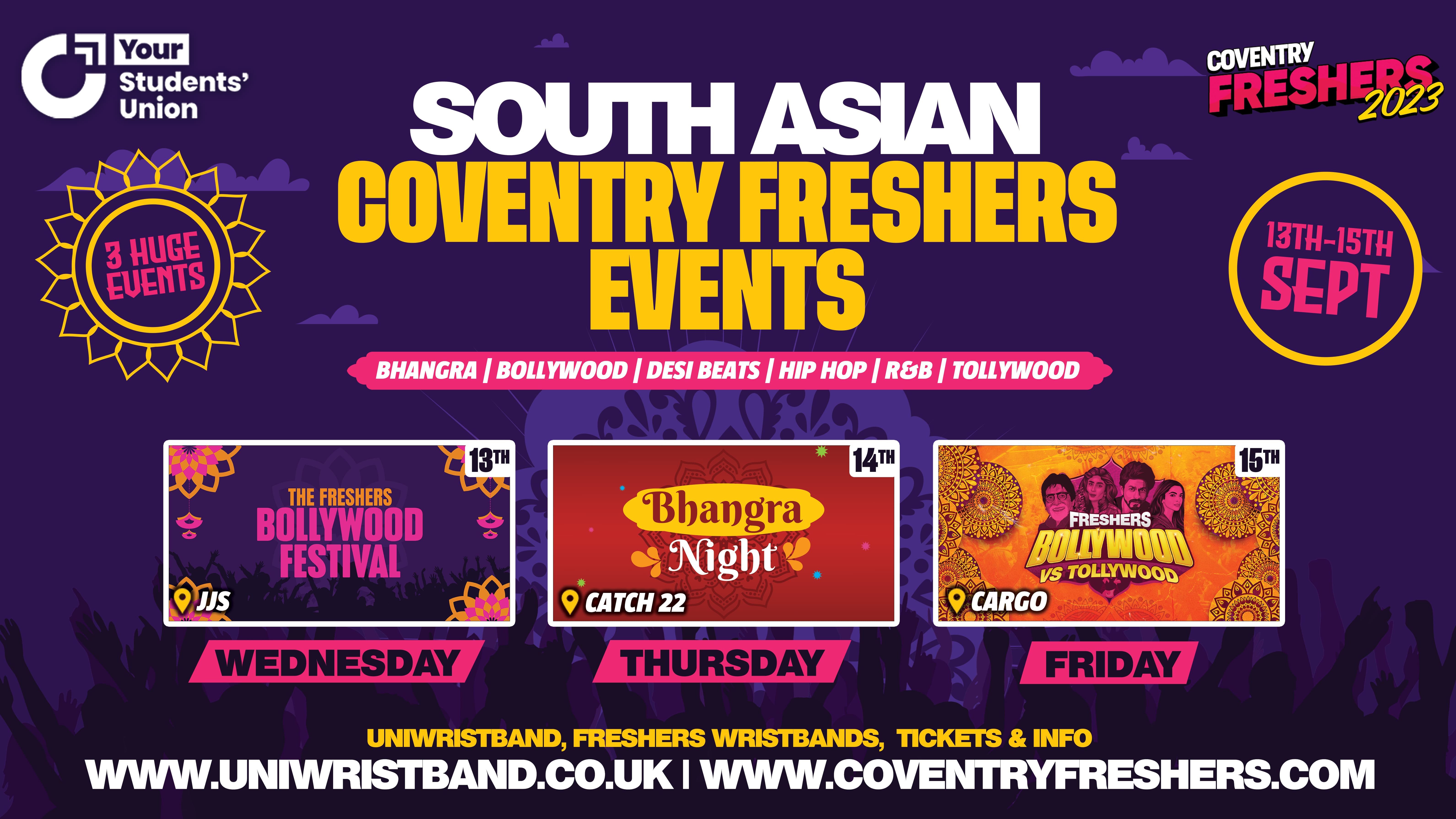 Freshers Bollywood Party | Official Coventry Freshers 2023