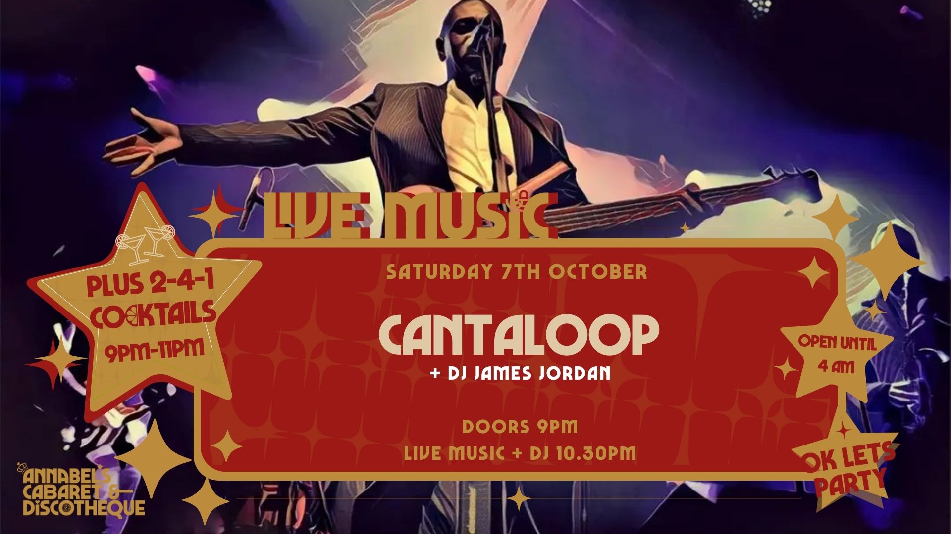 Live Music: CANTALOOP // Annabel’s Cabaret & Discotheque