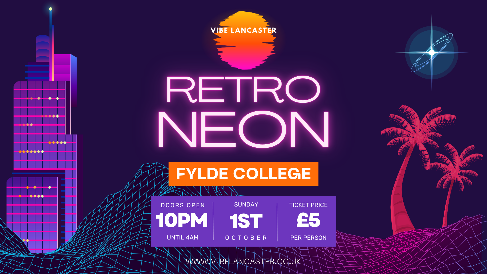 FRESHERS SUNDAY: RETRO NEON