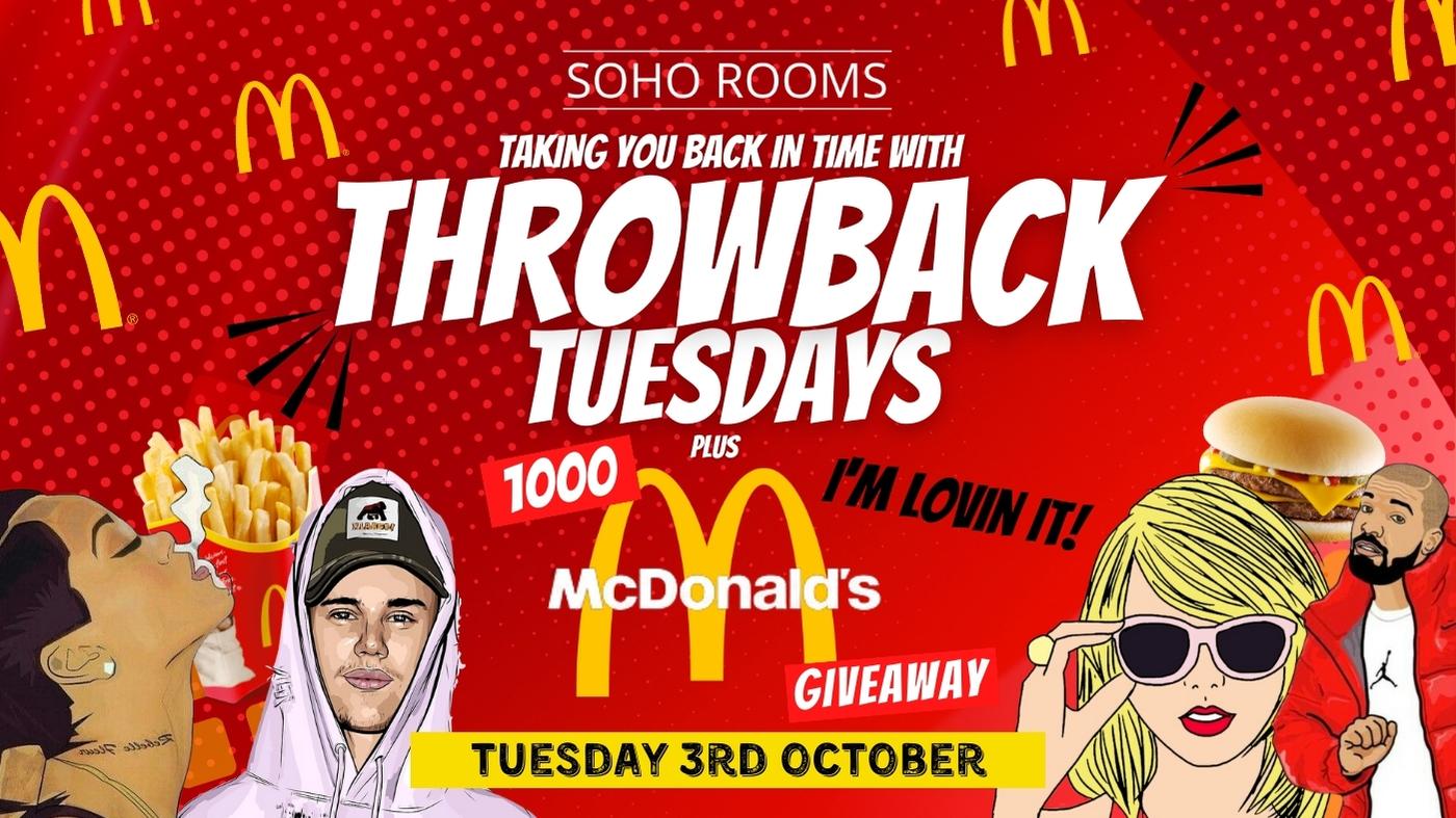 Throwback Tuesdays | 1000 McDonalds GIVEAWAY  | Tuesday 3rd Oct