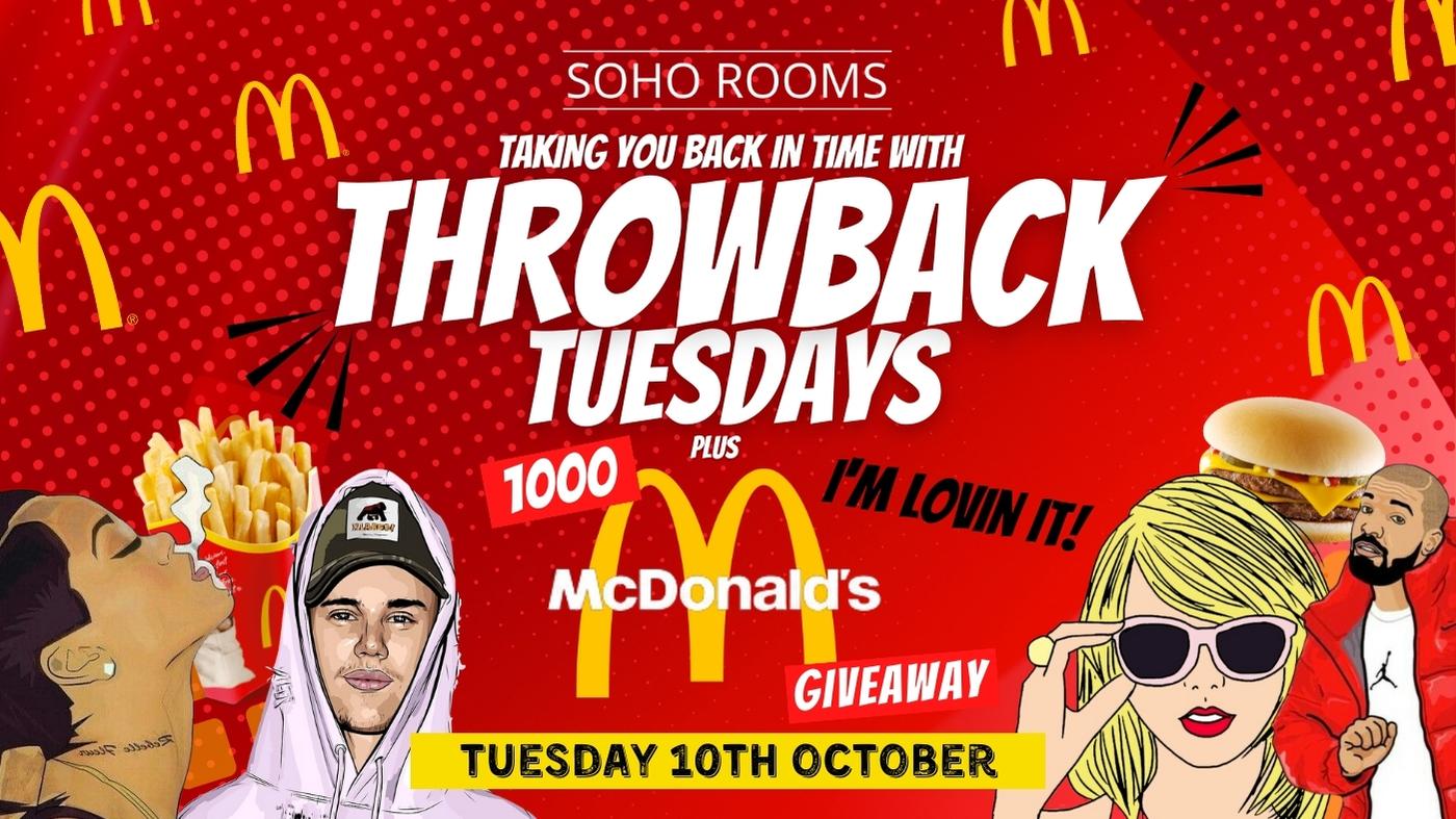 Throwback Tuesdays | 1000 McDonalds GIVEAWAY  | Tuesday 10th Oct