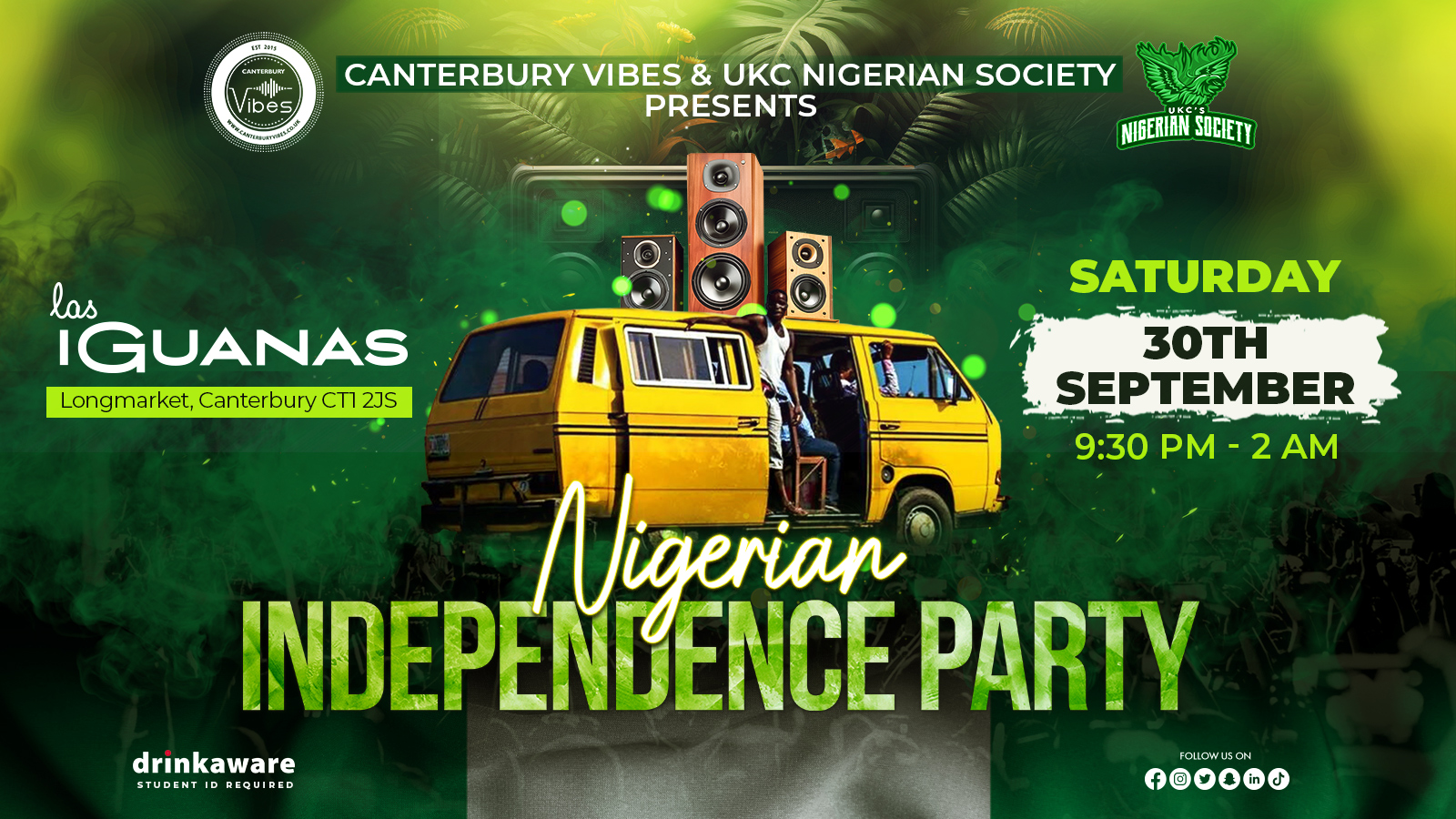 NO Tickets available on the door – Nigerian Independence Day Party @ Las Iguanas