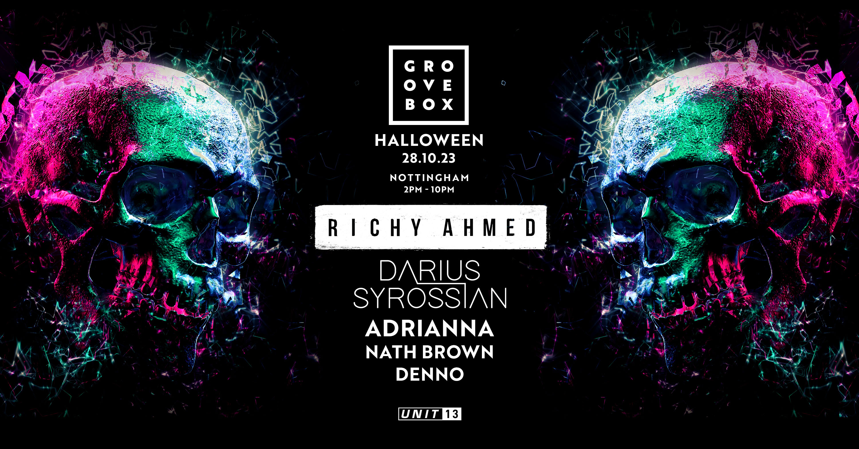 Groovebox Halloween – Unit 13 – Sat 28th Oct