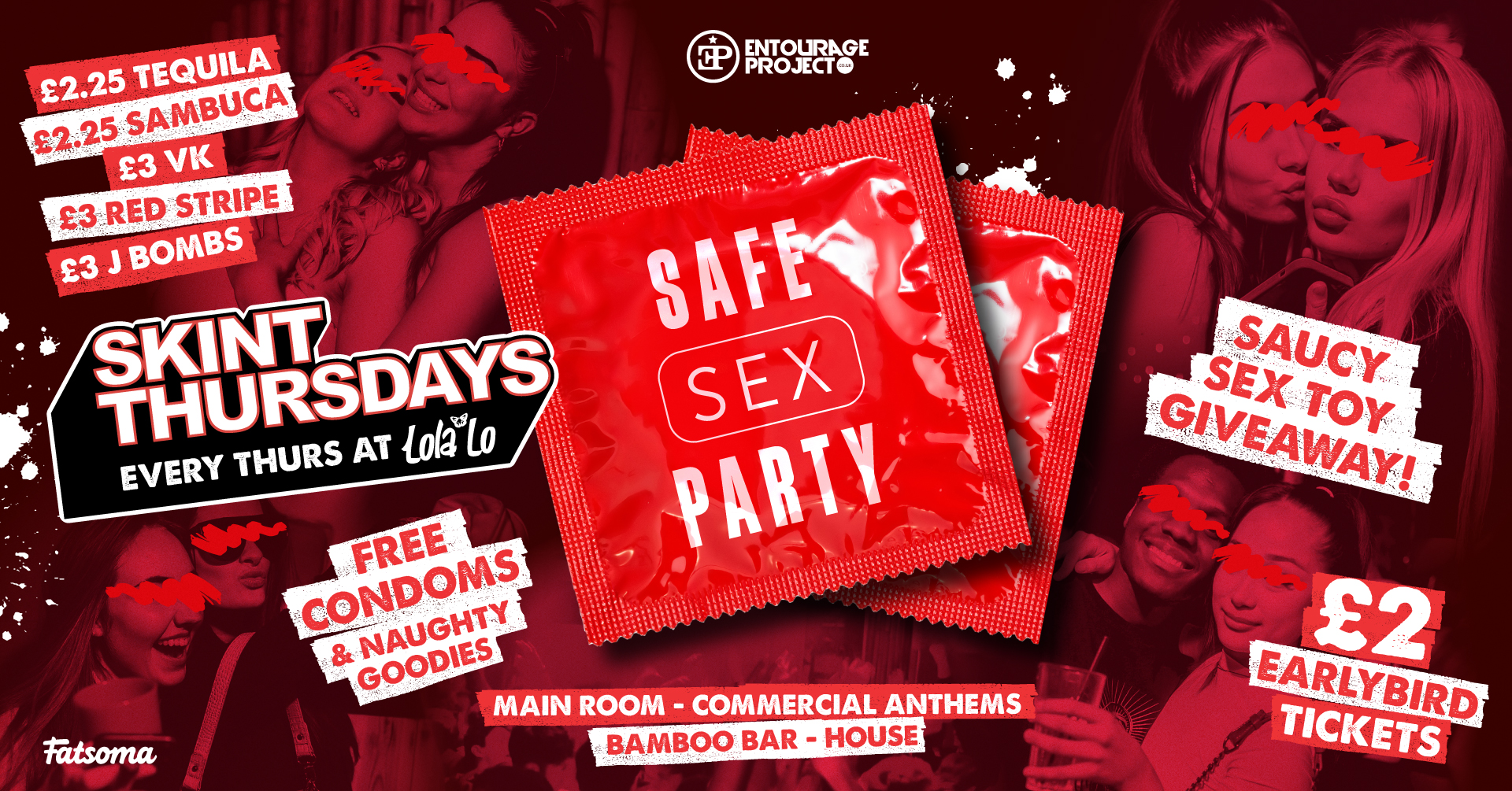 Skint Thursday @ Lola Lo - Safe Sex Party! at Reading Lola Lo, Reading on  12th Oct 2023 | Fatsoma