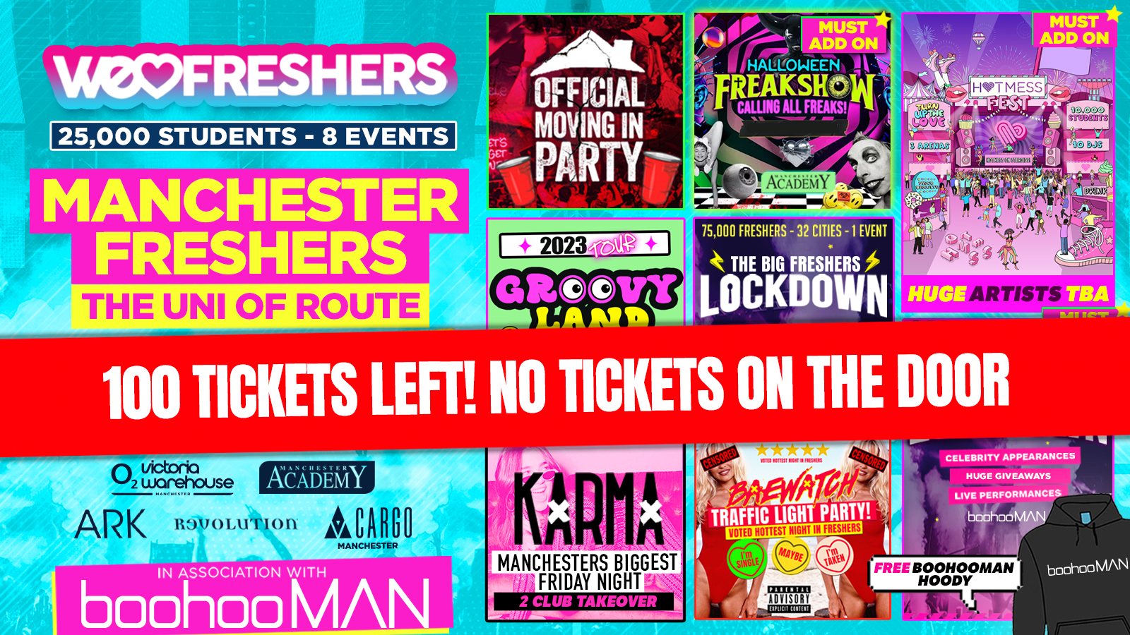 WE LOVE MANCHESTER FRESHERS ULTIMATE WRISTBAND!!! 🎉 🚨 FINAL 50 WRISTBANDS 🚨 In Association