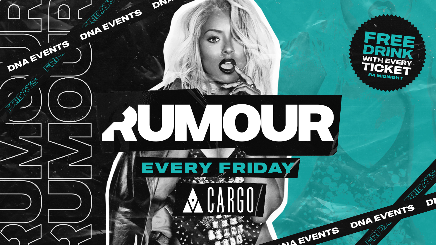 Cargo: Rumour Fridays  – Freshers Warm Up – FREE ENTRY & A FREE DRINK ON ENTRY 🕺🏼