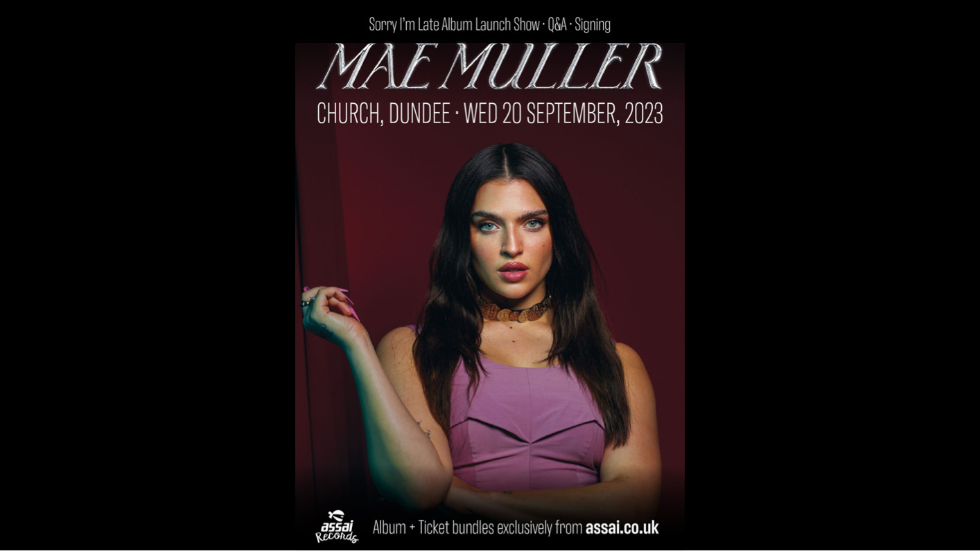 Mae Muller ‘Sorry I’m Late’ 2023 Album Launch Show, Signing + Q & A Live At Church