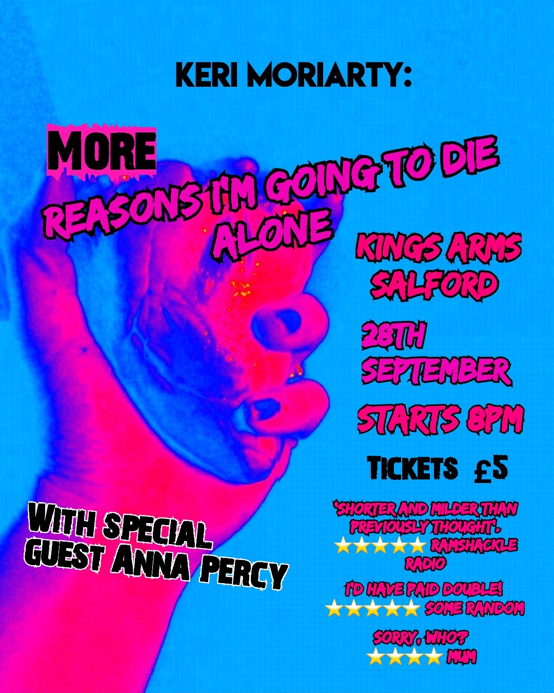 Keri Moriarty: Reasons I’m Going To Die Alone Plus Anna Percy