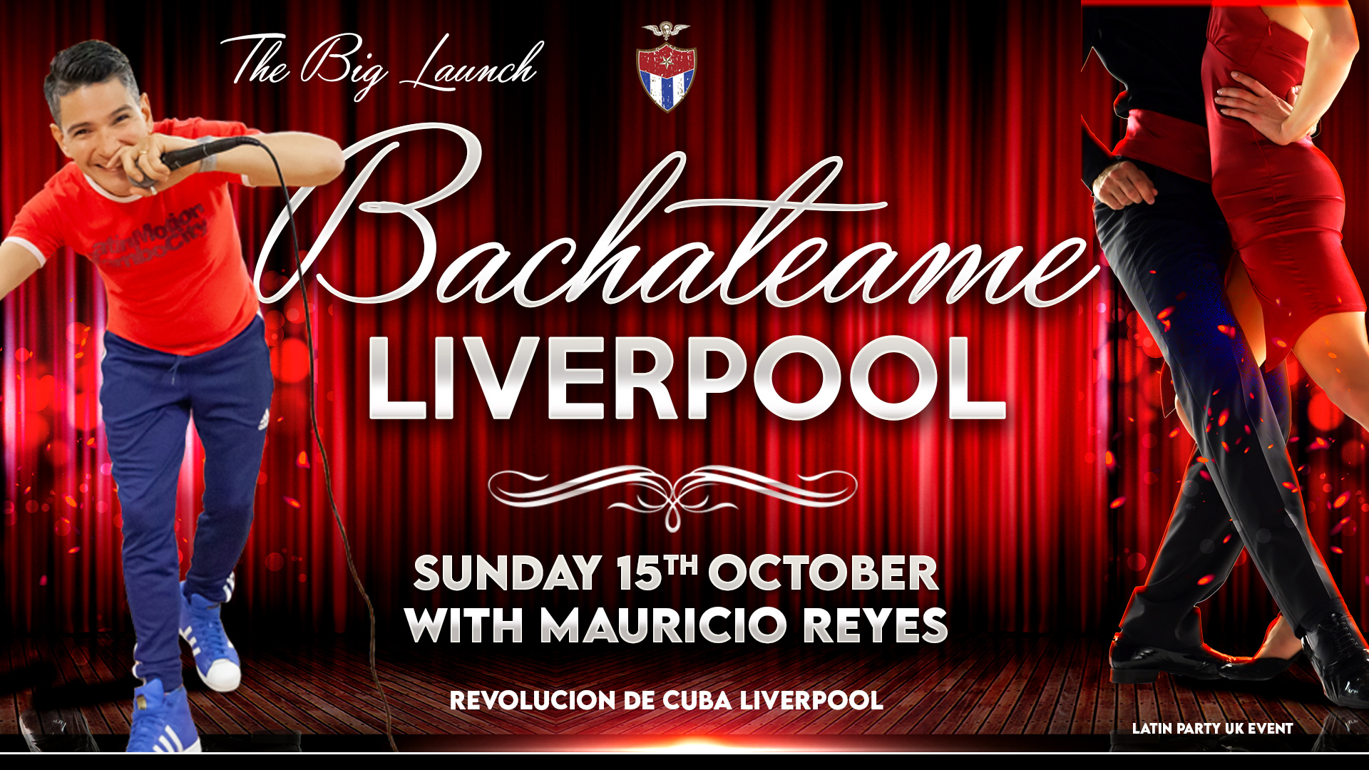 Bachateame Liverpool – Sunday 15th October  | Launch Event with Mauricio