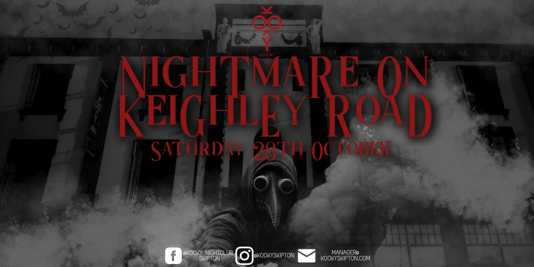 Nightmare on Keighley Road Halloween Special at Kooky, Skipton on 28th