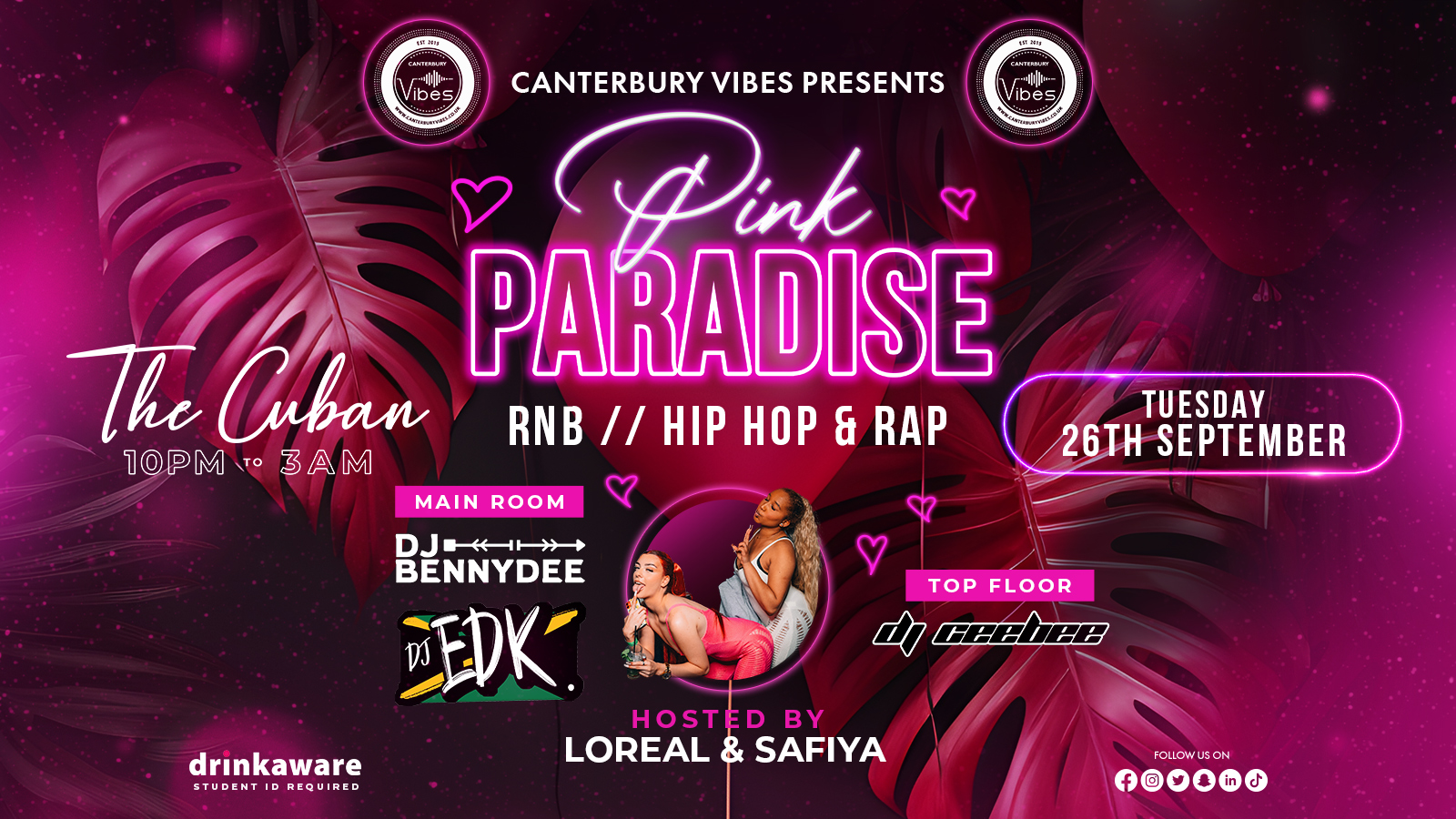 Pink Paradise @ The Cuban – TICKETS AVAILABLE ON THE DOOR